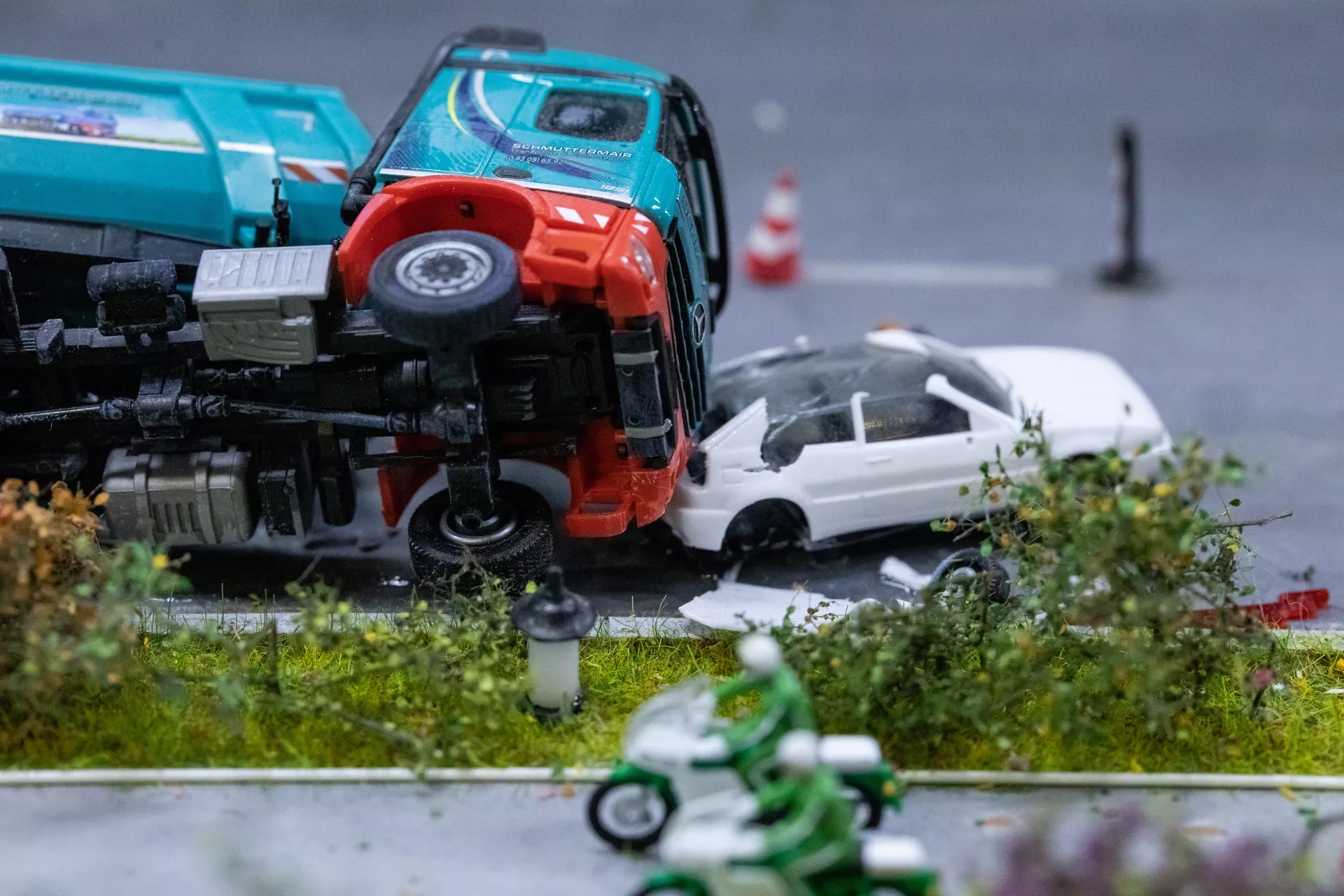 交警事故处理现场